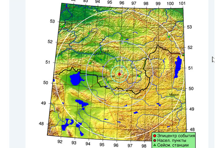 Землетрясение в Туве не докатилось до Хакасии