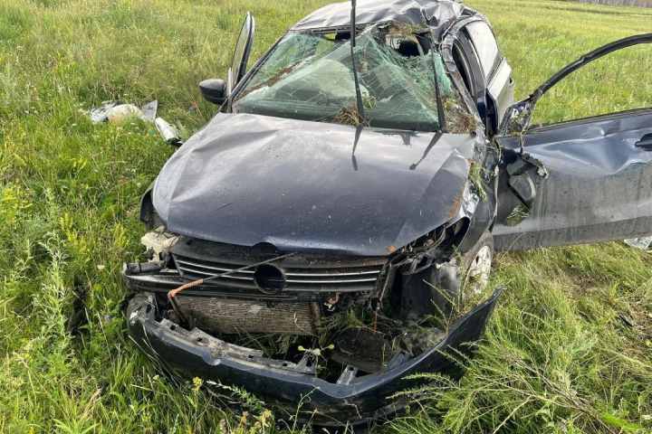 В Хакасии водителя спас ремень безопасности
