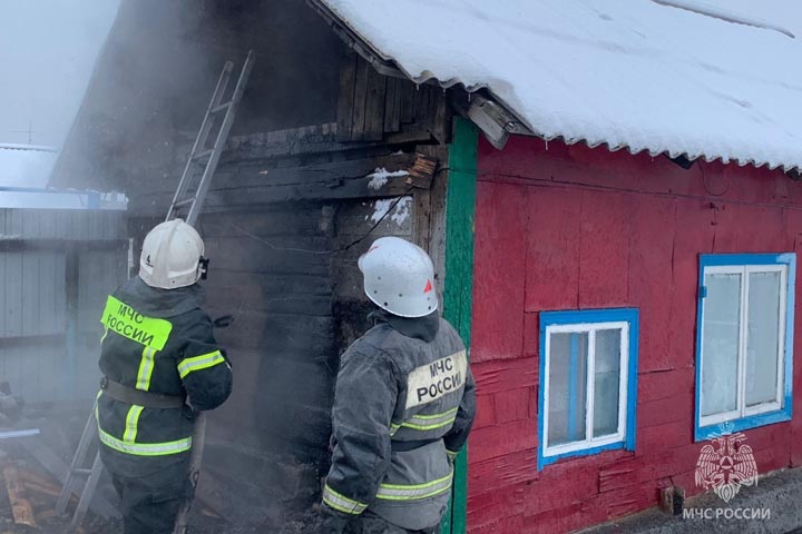 В Алтайском районе потушили километровый пал 