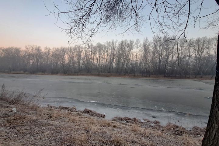 Лед на водоемах Хакасии еще не окреп