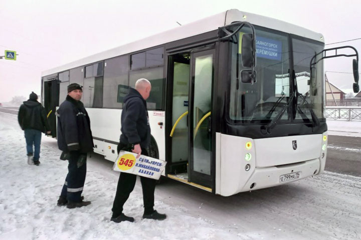 1 января в Саяногорске не все автобусы выйдут в рейс