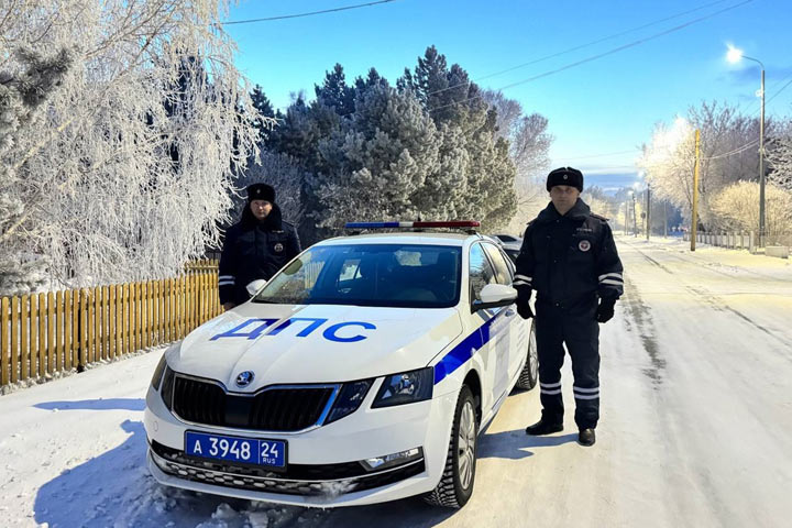 Инспекторы спасли замерзающего на дороге водителя 