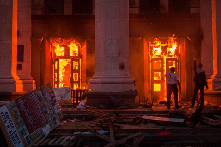 Исполнилось восемь лет трагедии в Доме профсоюзов в Одессе