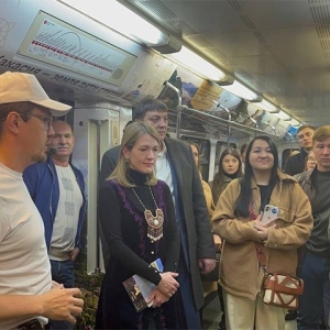 «Сибирь здесь»: в московском метро появился вагон «Хакасия»