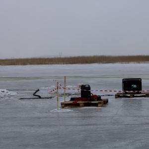 Аэрация для рыб: весной Разрез «Кирбинский» насыщает кислородом озеро Заливное