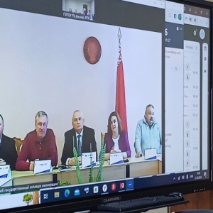 Филиал Хакасского политехнического колледжа провел видеоконференцию с коллегами из Беларуси