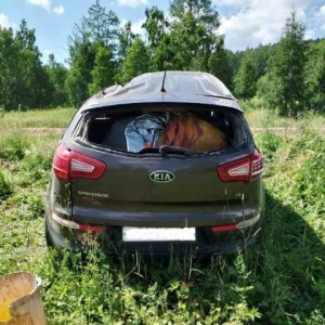 В Хакасии автоледи не справилась с управлением «КИА»: досталось пассажирке