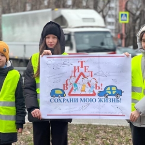 В Абакане дети попросили водителей сохранить их жизни