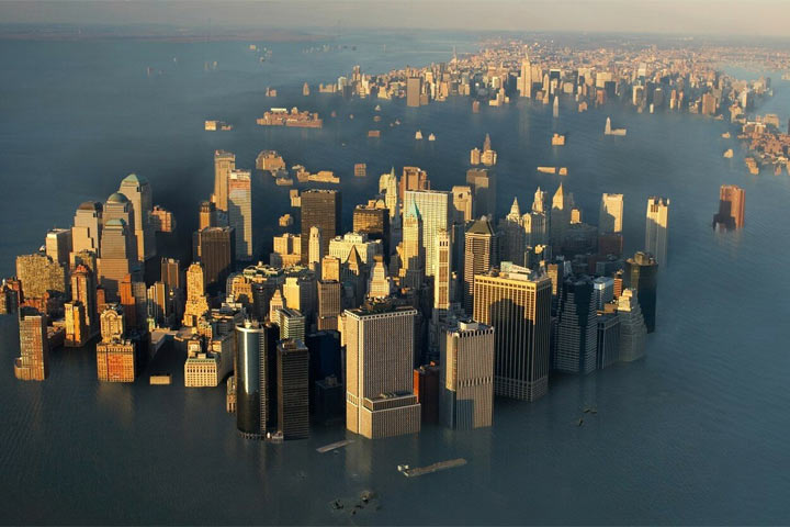 Нью-Йорк уходит под воду из-за веса небоскребов